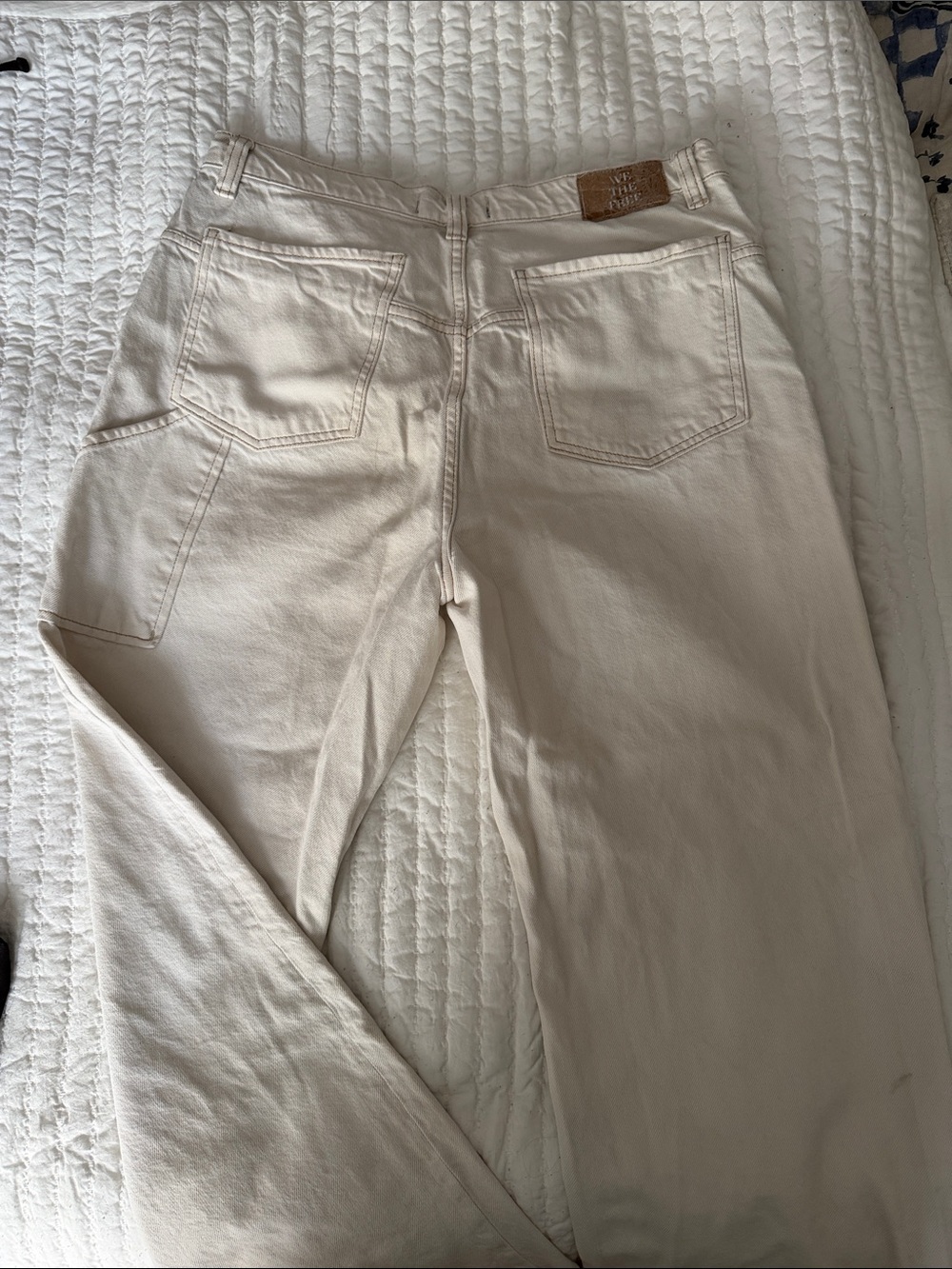 We The Free Cream Straight-Leg Jeans